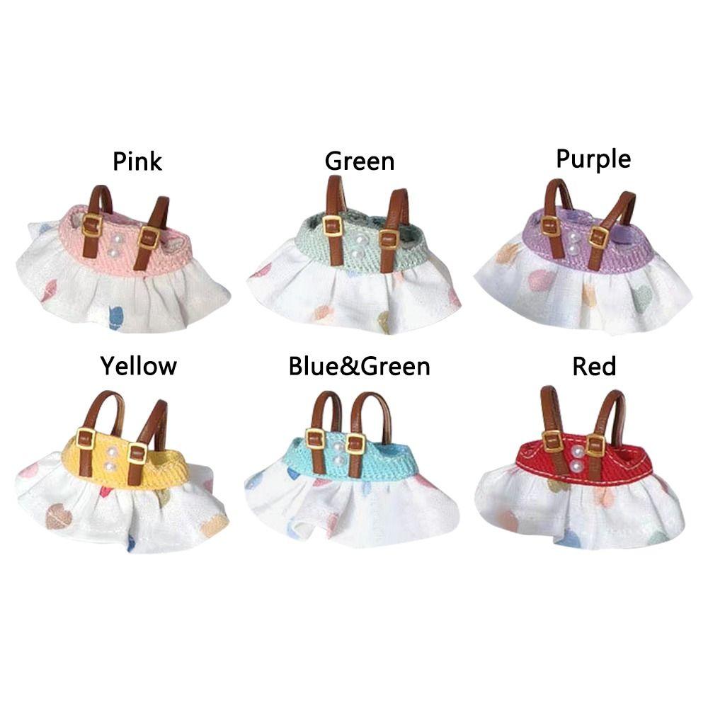 Джинсовая юбка на лямках ручной работы Детские игрушки для кукол BJD 1/12 / для кукол OB11 1/11 / для куклы GSC YMY