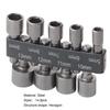 1 Set Screw Nuts Quick Change Anti-rust Steel High Torque Hexagon Power Nut