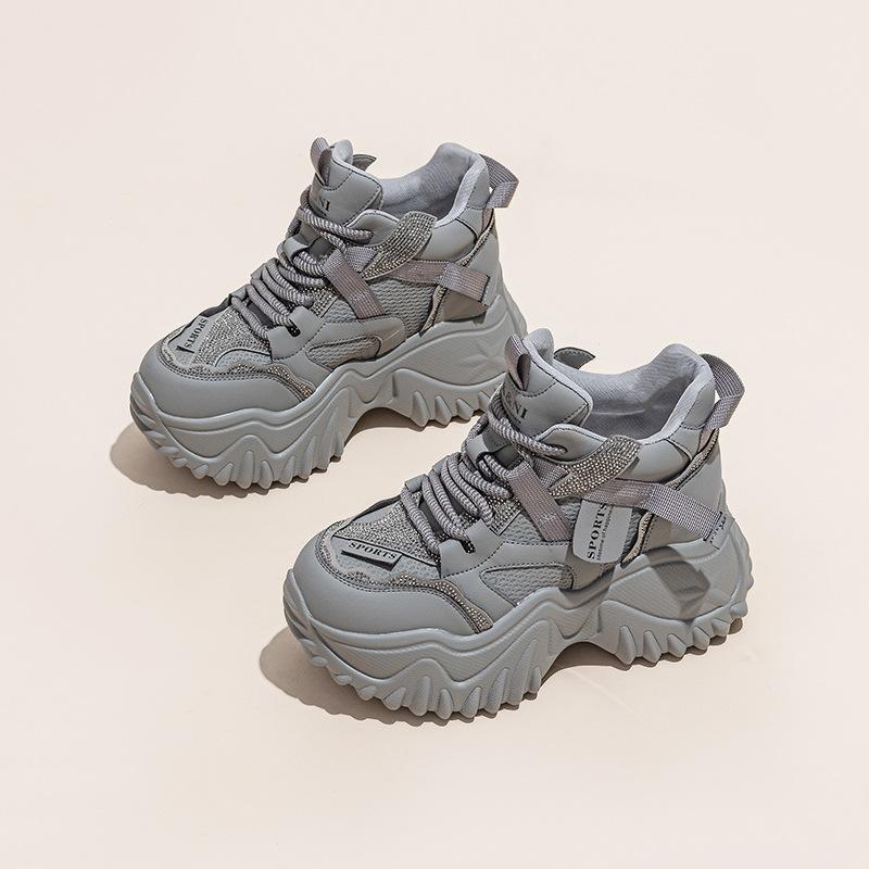 9Cm muffin thick bottom inner height increase shorty Le Gao help casual autumn new dad shoes women ins