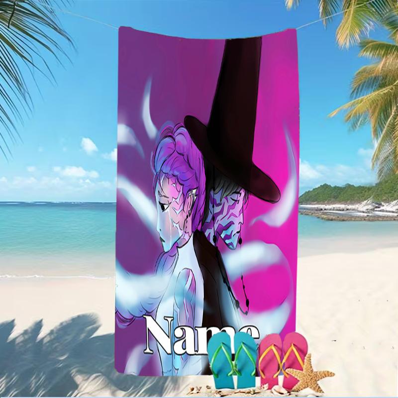 Customizable personalized beach towels Kpop Demon Hunters themed designs.Suitable for the beach, yoga, sports;ideal as beach accessories