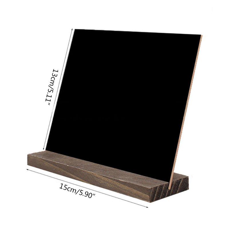 1Set Wood Tabletop Chalkboard Double Sided Blackboard Message Board Children Kids Toy