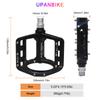 UPANBIKE Ось велосипеда Высокая Большая Плоская Магниевый сплав для горных велосипедов и дорожных велосипедов Педали, 9/16" Подшипник, Прочность, Нескользящие, Платформа,