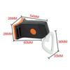 1Pc Heart Shape LED Bike Light USB Rechargeable Bicycle Rear Light Waterproof Taillight 5 Mode Cycling Night Safety Warning Lamp