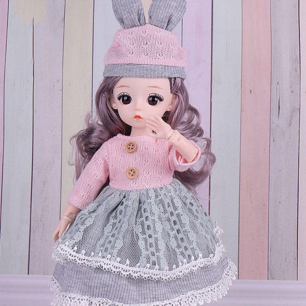 With Wig Make Up Princess Dress Up BJD Dolls High Heel Princess Makeup Ball Joint Doll  Toddler