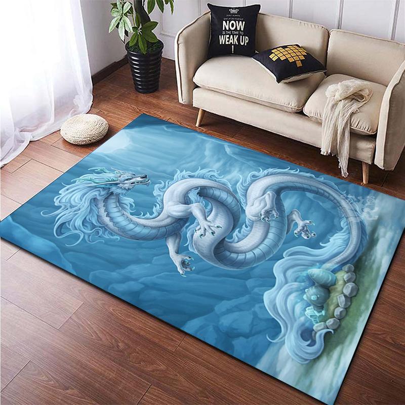 Ковер с принтом китайского дракона и животных для гостиной, большой ковер, мягкий коврик, коврики для стульев для киберспорта, Alfombra, подарки, Прямая поставка