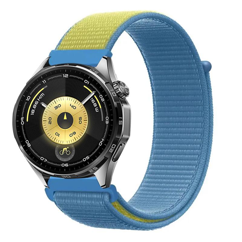 22 мм 20 мм Нейлоновый ремешок для Huawei Watch 5 4 GT6 GT6 Pro GT5-4-3 46 мм Браслет в стиле флага Amazfit Bip 6 Active 2 Balance 2 Correa