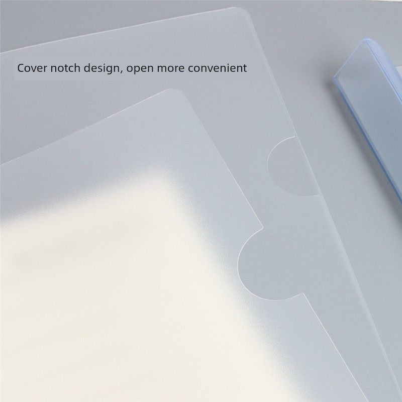 Frosted Hard Surface Folder Folder Resume Folder Test Paper Clip Plastic Pull Book Clip Can Clip 100-200 Pieces of Data Binder Clip Report Cover