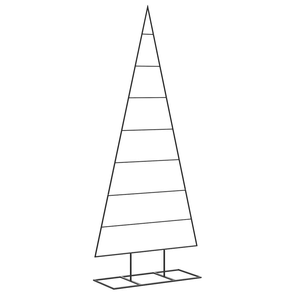 Metal Christmas Tree for Decorations Black 150 cm