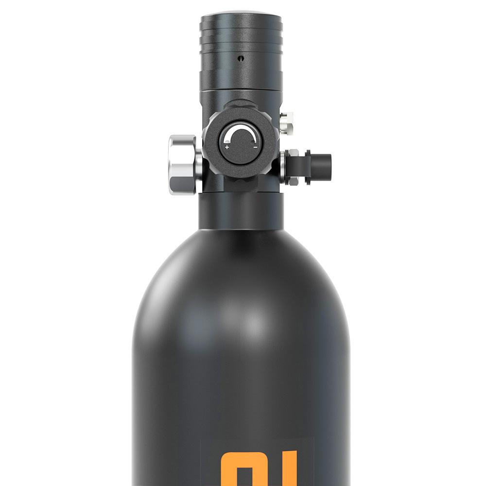 SMACO S400 Plus 1L Mini Scuba Diving Balloon для 15-20 минут использования Time Легкий и портативный комплект для дайвинга - черный