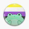 Небинарный лягушка, мягкая пуговица, булавка для воротника, булавка для лацкана, креативный модный декор, значок, металлическая одежда, милая шляпа, подарок, любовник, мультяшный женский