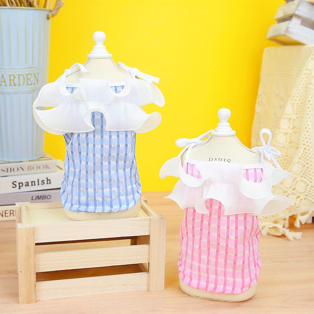 Весенняя и летняя одежда для домашних животных Юбка для собак Слинг Одежда для собак Рубашка для собак Жилет для собак