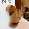 Fur Pure Color Korean Style Hair Clip Plush Hair Claw Leopard Grasp Clip Female Hair Accessories