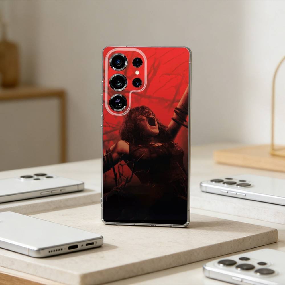 Horror E-Evil Dead Cool Phone Case For Samsung S25,S24,S21,S22,S23,S30,Ultra,S20,Plus,Fe,Note,10,9,5G Transparent Cover