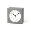 Nuan Analog Alarm Clock, Natural Wood Grain Gray, PA23-10 GY