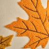 Autumn Tufted Velvet Pumpkin Pillow Cover Maple Leaf Cushion Case for Sofa Living Room Fall Home Decor