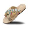 Handmade Slipper Women's Summer Bohemian Fashion Flowing Flat Beach Shoes