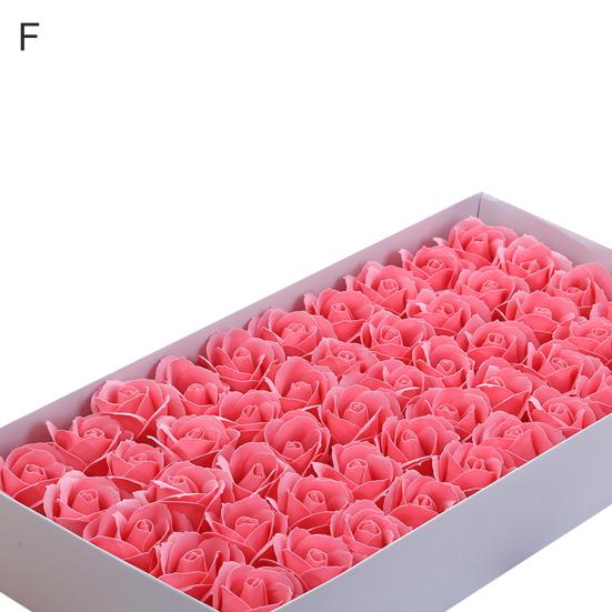 50 шт. 3-слойное мыло с ароматом розы, цветок, подарок на Рождество, День святого Валентина, день рождения