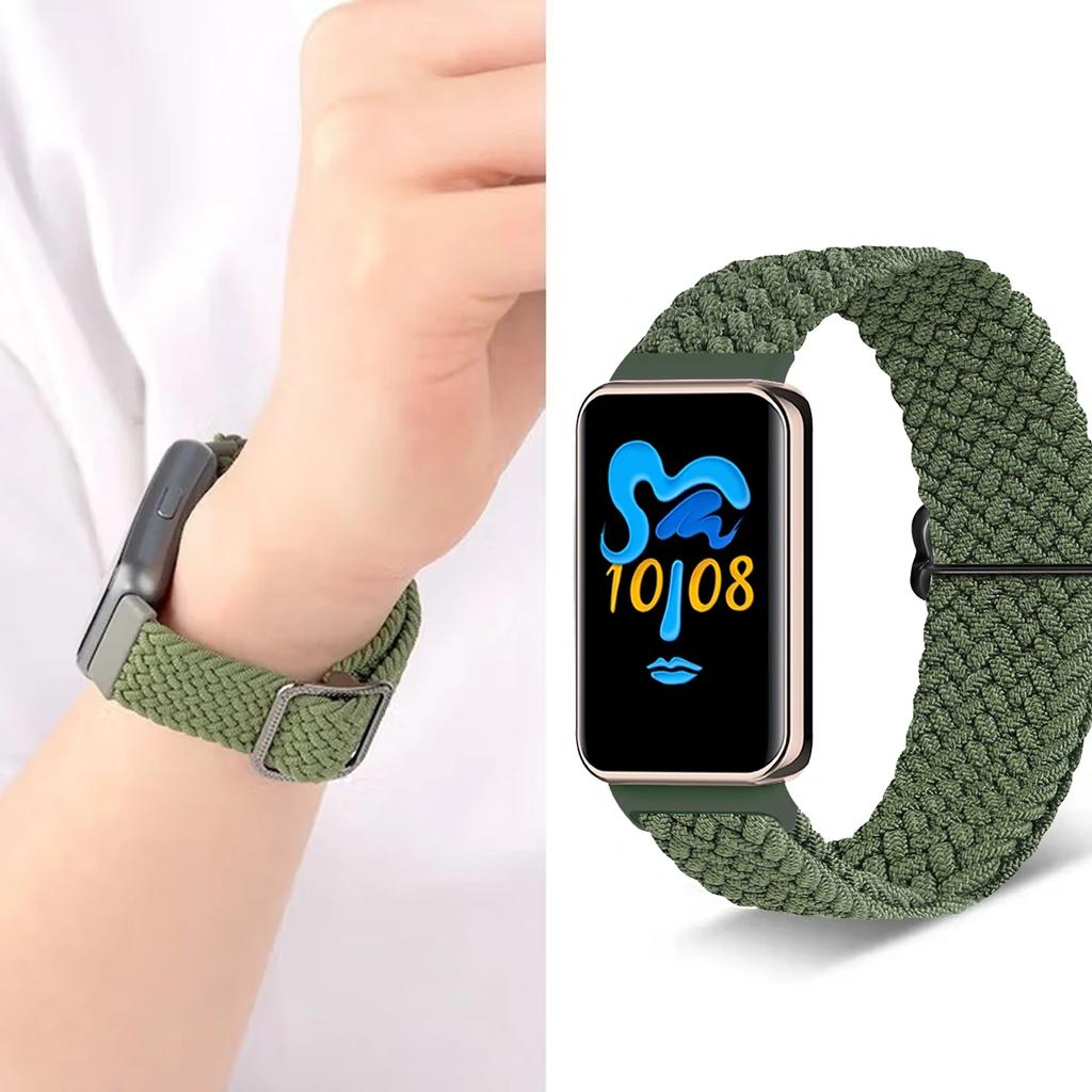 Эластичный нейлоновый ремешок Solo для браслета Honor Band 9 Женский Мужской Плетеный ремешок-петля с металлической застежкой для Honor Band 10 Correa