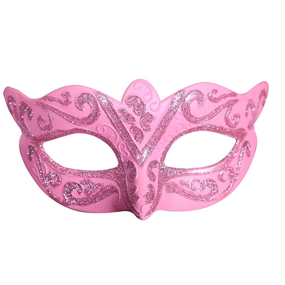 Plastic Halloween Masks Party Cosplay Props Venice Mask Personality Glitter Mask Women