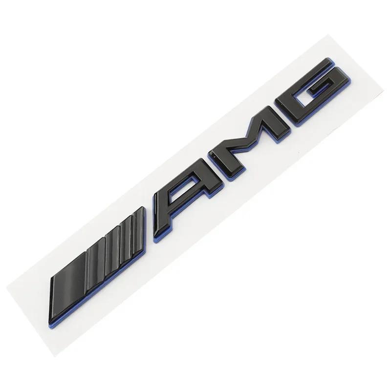 Автомобильная наклейка 2024 Новая 3D ABS Наклейка с буквами AMG на задний багажник автомобиля Для Mercedes Benz AMG A B C E G CLA C63S E53 GT SLK W176 W2