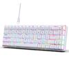 68 Клавиш Проводная Механическая Клавиатура RGB Подсветка Горячая Замена Компактный Дизайн для Игр