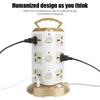 With 3 USB Tower Multi Power Strip 1.8m Cord Overload Protector Vertical 12 Way Outlets EU US UK AU Universal Socket EU Plug