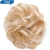 Hair Bun Hairpiece Dark Brown Messy Bun Hair Extension Women Wavy Curly Updo Scrunchie Elastic