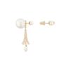 Dior Tribales Cd Logo Eiffel Tower Pendant Metal Earrings Women earrings Gold E2833WOMRS-D301