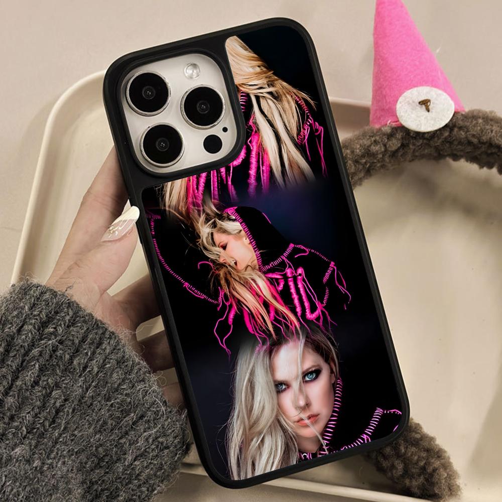 Чехол для мобильного телефона Avril Lavigne с матовой поверхностью для iPhone 17 16 15 14 13 12 11 Air Pro Max Plus Цветная обложка