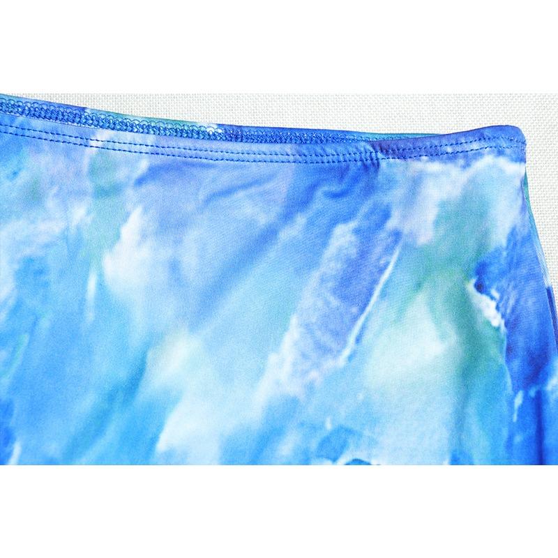 Женская мода комплект с юбкой-халтером и принтом на груди