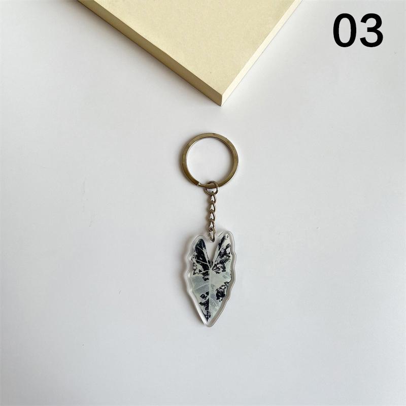 1 шт. Акриловый маленький подарок имитация зеленого растения модный брелок прекрасный лист брелок кулон женская сумка кулон