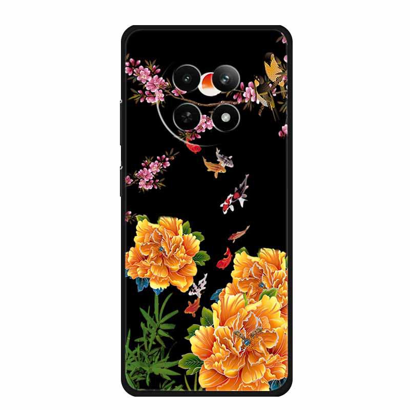 Мягкий чехол с тиснением, текстурированный, цветной для телефона Realme 12 5G