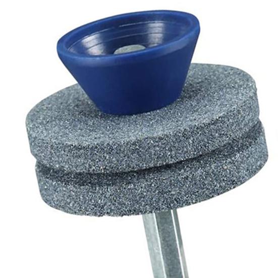 Точилка для лезвий газонокосилки с балансиром, износостойкие вращающиеся точилки для лезвий, точилка для тупых лезвий газонокосилки для любой ручной дрели