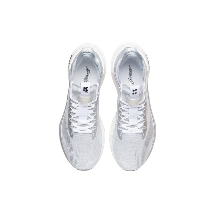 Li-Ning Кроссовки Essential Reflective One-Piece Woven Low-Top для бега, мужские, кроссовки Ice-Blue Silver ARHR125-5