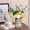 Современная минималистичная расписная керамическая ваза, украшение, гостиная, спальня, фойе, настольное художественное украшение, аксессуары для украшения дома
