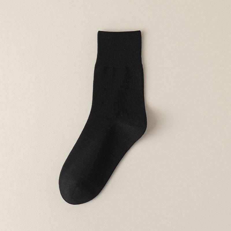 Женские весенне-летние тонкие однотонные бесшовные носки-трубки из хлопка, впитывающие пот