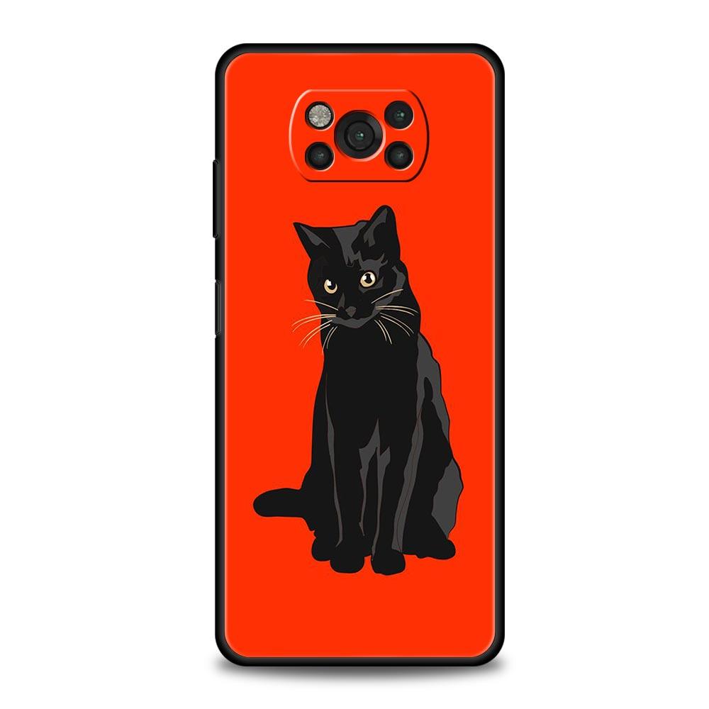 Модный чехол для телефона с милыми котами для Xiaomi Poco X3 NFC M3 F3 F4 M4 X4 Mi Note 12T 12 Pro 10 11 Lite 10T 5G 11T 9T 11i мягкий чехол
