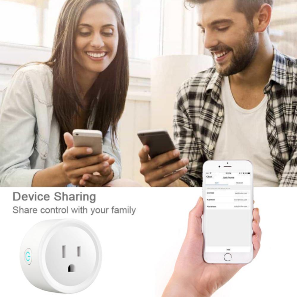 Corui Smart 20a Us Plug мобильное приложение Wi-Fi Bluetooth беспроводная удаленная розетка с монитором мощности для использования с Alexa Google Home