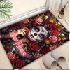 1PC Custom Name Day Dead Art Theme Floor Mat Ideal for Living Room, Game Rooms, Office, Bedroom,Floor Mat Playful Design
