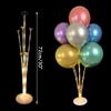 7/11 Трубчатые шары Подставка Держатель Колонна Конфетти Воздушные шары С Днем Рождения Воздушные шары Дети Baby Shower Свадебные украшения для вечеринок