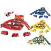 Kids Track Parking Lot Toy Automobile Building Racing Rail Car Park Fire Police Engineering Dinosaur Car for Children Gift
