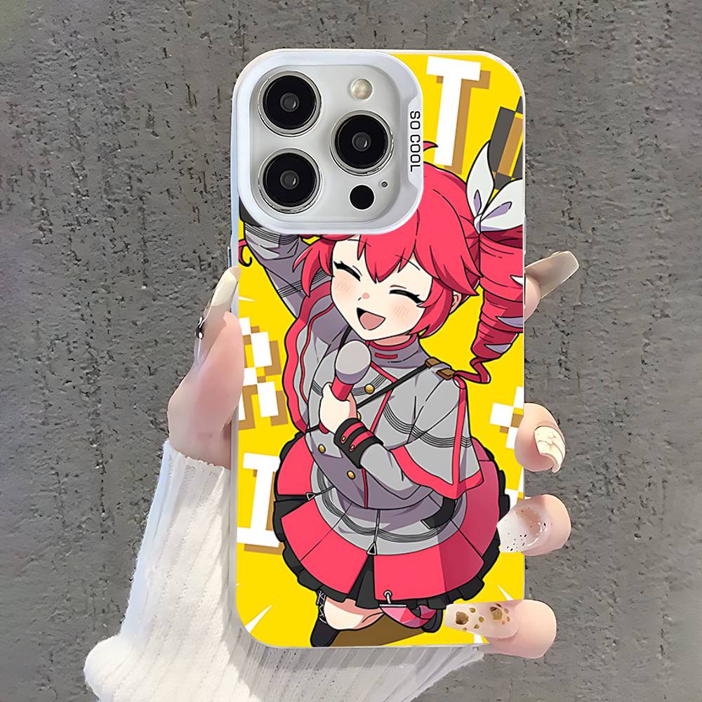 Чехол для телефона Fukouna Girl K-Kasane T-Teto для iPhone 17,16,13,12,11,15,14,Pro,Max,Plus,SE4,Air,Mini Белый IMD Матовый