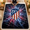 Flannel BlanketAtletico Madrid Warm Soft Throw Blanket for Indoor Sofa Bed Living Room Use