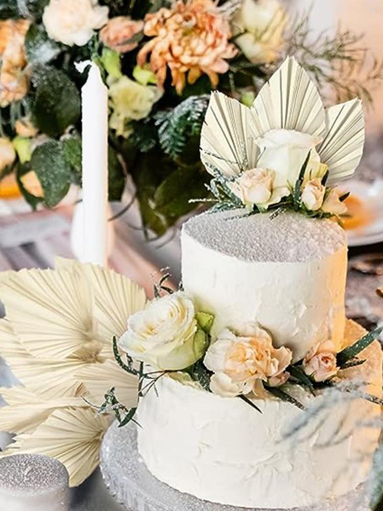 2 шт. пальмовых веера, натуральные сушеные пальмовые листья, в форме сердца, круглые веера, сушеный букет для свадьбы, домашней вечеринки, кухни, вазы, столовых композиций, украшения на годовщину