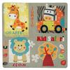GINGER HOME Table et 2 Chaises Enfant – Ensemble en Bois, Design Safari – Jeu, Dessin, Repas, Apprentissage