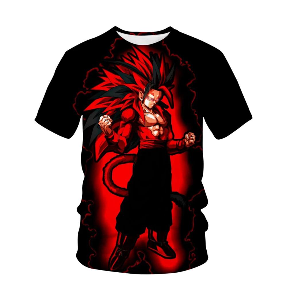 Super Dragon Ball T-shirt Men Pattern Print 3D Summer Short Sleeved T-shirt Top Clothing