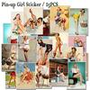 25pcs / Pack World War II Pin-up Girls Stickers Sexy Girl Sticker for Laptop Luggage Refrigerator Skateboard
