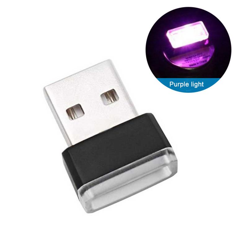 Автомобильный мини USB светодиодный окружающий свет декоративные атмосферные лампы для внутренней среды авто ПК компьютер портативный свет Plug Play