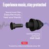 Alpine PartyPlug Concert Earplugs Improved Edition 19dB Noise Reduction Essential Festival Hearing Protection Reusable Earplugs for and Raves 3 Tip