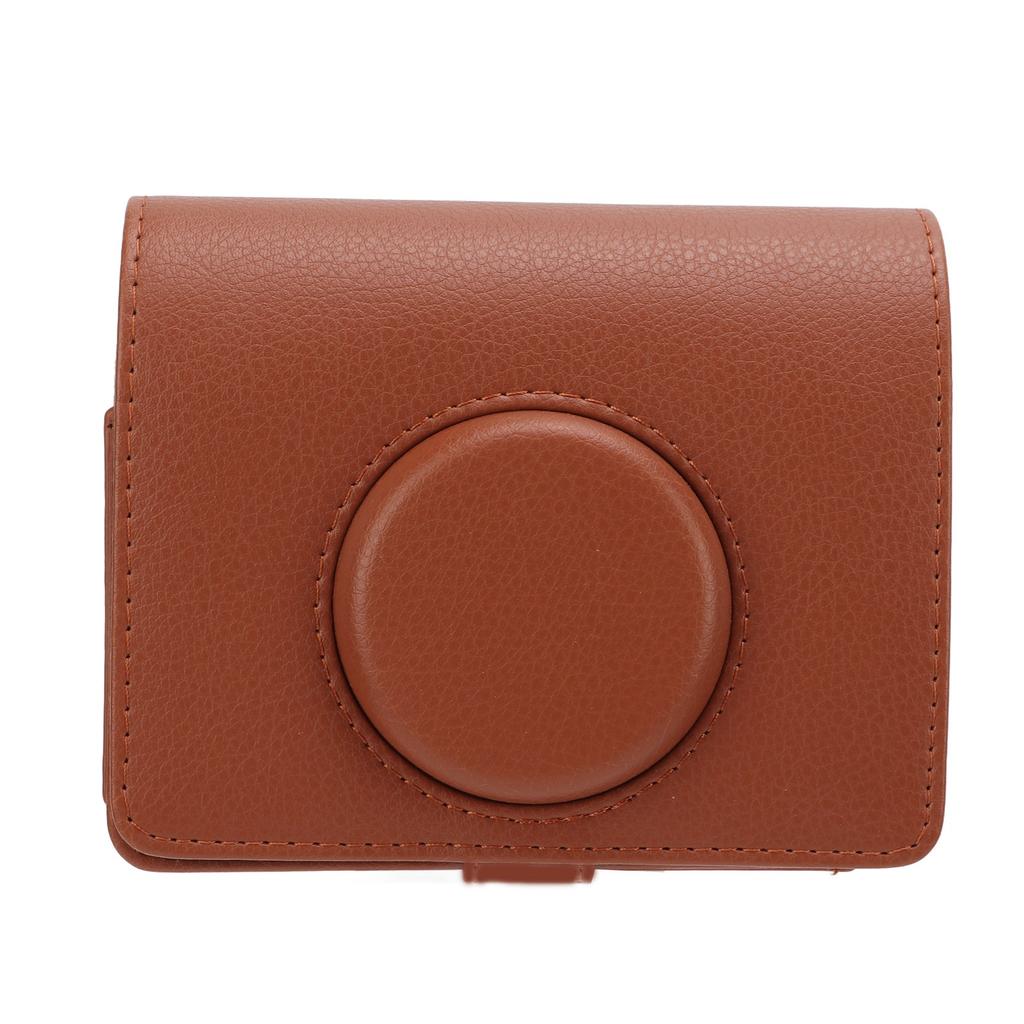 Camera Case Fashion PU Leather Protection Bag with Shoulder Strap for Fuji Instax Mini Evo Camera